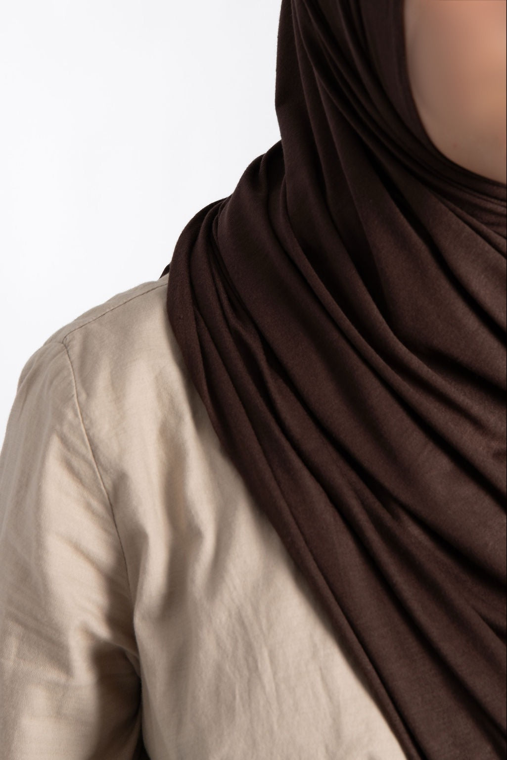Jersey Hijab Dark Chocolate