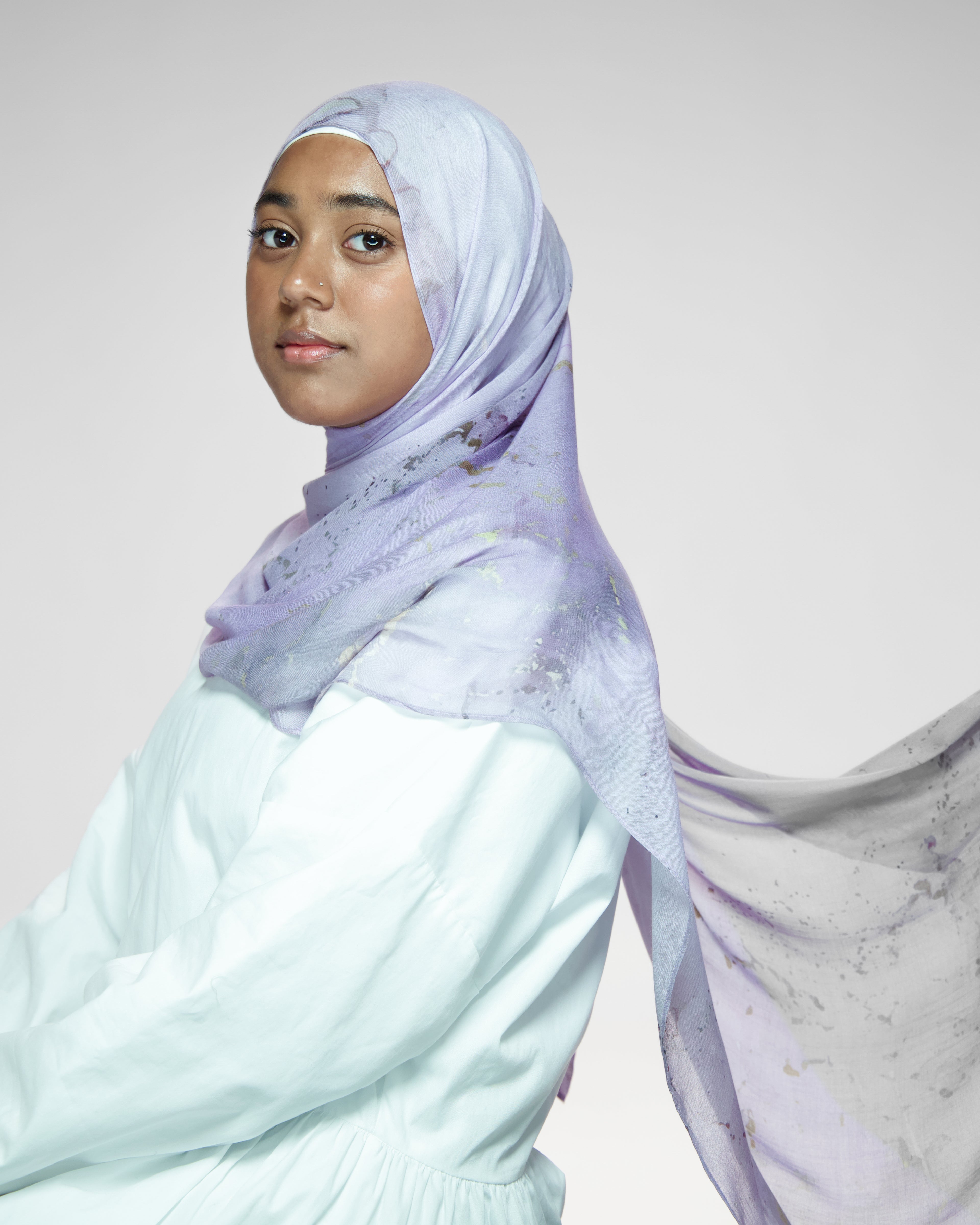 Purple Rose Quartz Modal Hijab