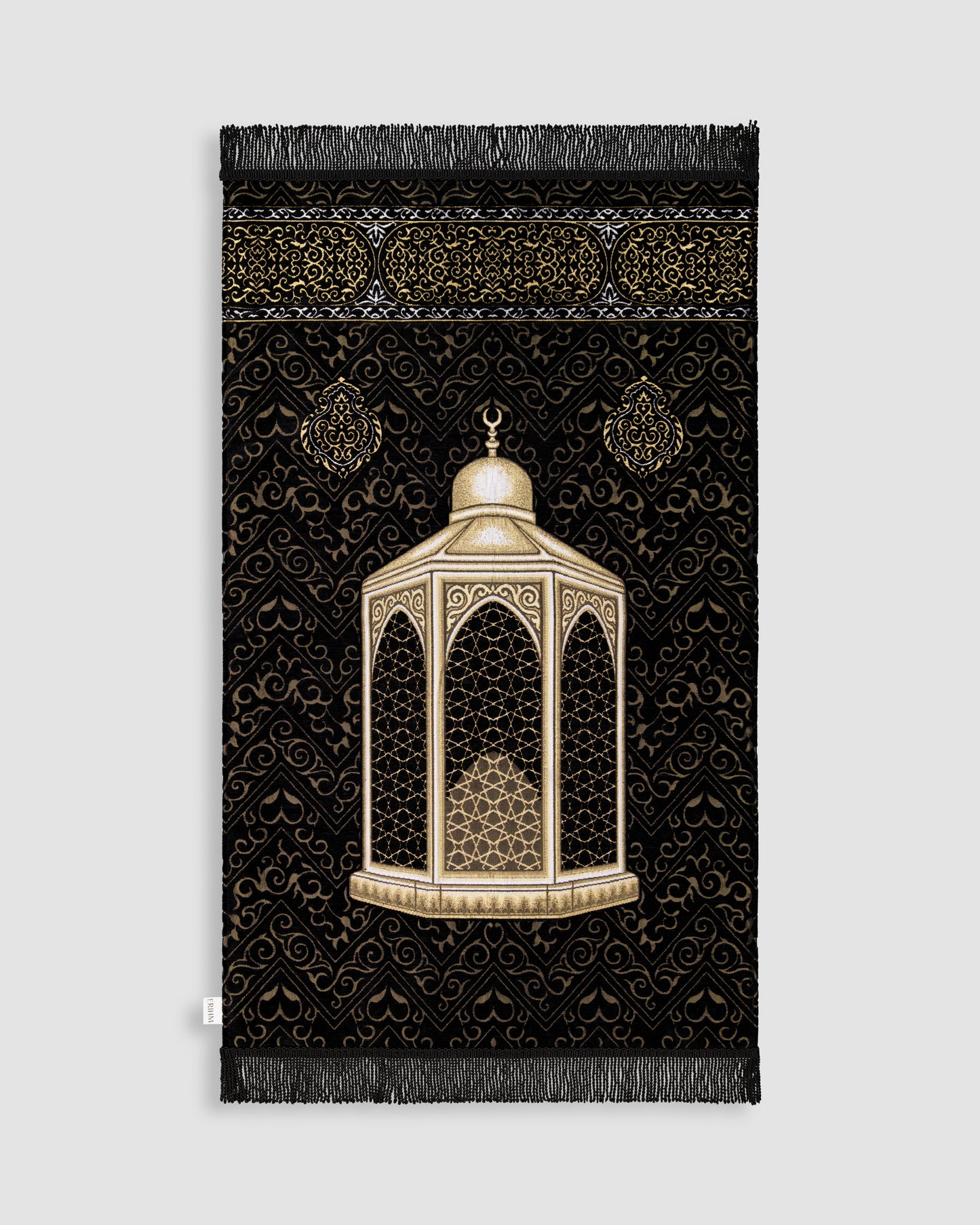 Prayer Mat Maqam Ibrahim Padded prayer mat Black soft thick 
