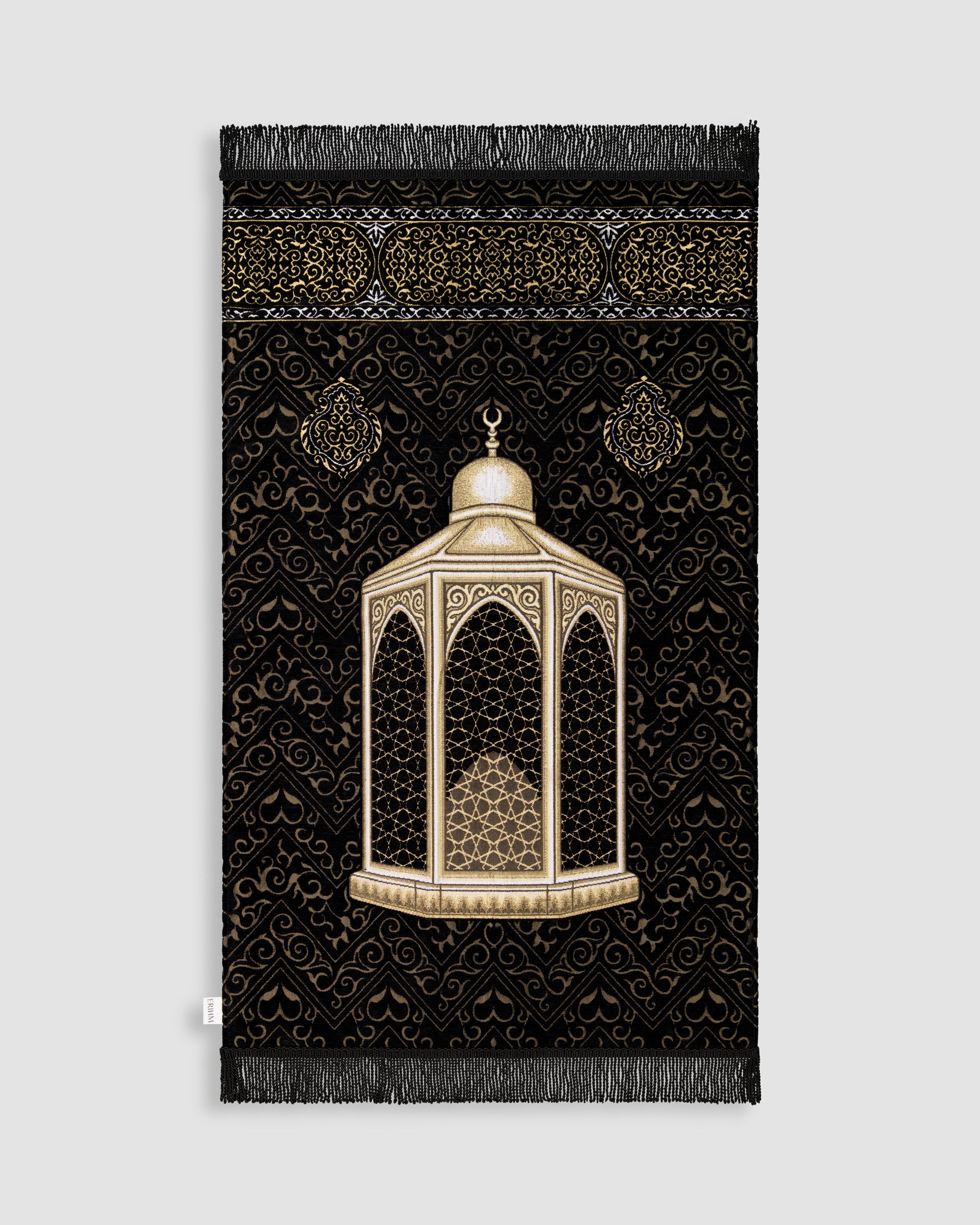 Prayer Mat Maqam Ibrahim Padded prayer mat Black soft thick 