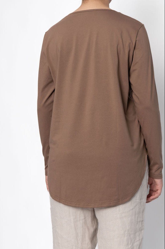Basic top Taupe Brown
